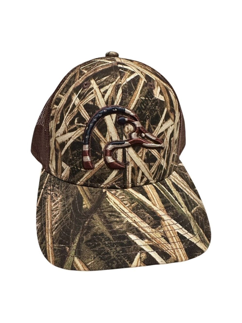 Ducks Unlimited Mossy Oak Camo Baseball Hat Cap Officially Licensed Patriot NWT